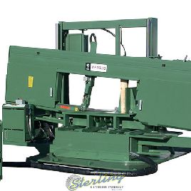 22 "x 48 W.F.Wells # M-36-3, base giratoria hidráulica semiautomática, inglete, 60-500 SFPM, 15 HP, nuevo, # SMM363