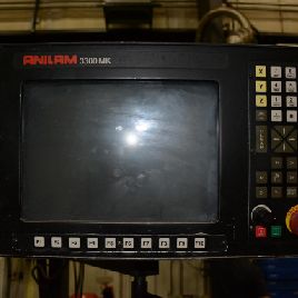 Fryer#MB-14, CNC vertical knee mill, Anilam 3300MK control,40" X,18 Y,21.7 Z,12 x 54 table,5 HP,4200 RPM,40 Taper,#7251