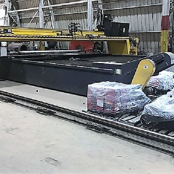 Esab#AVENGER-3, 26’ cut width,plasma bevel head,triple oxy bevel,CNC,2002,#28661