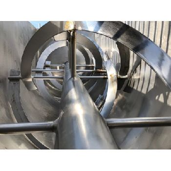 44 cu.ft.FalconStainless Steel ribbon blender, 32" W x 84 L mix chamber,hyd drive,used,#15617