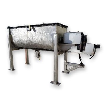 44 cu.ft.FalconStainless Steel ribbon blender, 32" W x 84 L mix chamber,hyd drive,used,#15617