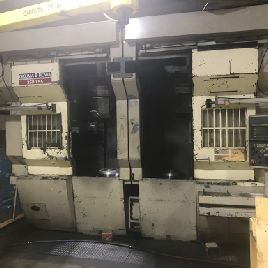 Okuma-Howa # 2SP-V55, torno CNC, 31.6 "sw, 12.20 X, 24.01 Y, 21.65 diámetro de giro, 40 HP, 2000 RPM, Fanuc 18T, chip conv, 1998