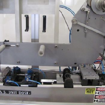 Klockner#EAS, thermoforming blister,15-90 cy/min,100mm row width,400mm diameter,250mm lid diameter,52mm indx,s/n #276,1991,#42541