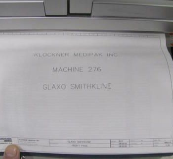 Klockner#EAS, thermoforming blister,15-90 cy/min,100mm row width,400mm diameter,250mm lid diameter,52mm indx,s/n #276,1991,#42541