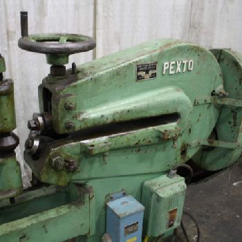 Pexto#3536, circle shear,36" x 12 ga.,3-1/4 cutter diameter,1-1/2 HP,elec.foot pedal,#67209