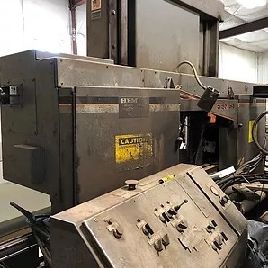18" x 27HEM#WF-130HM-DC, double column semi-auto saw, 1-1/2 x 21’ x .05 blade,60-360 FPM,2001