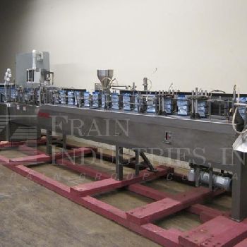 Bartelt#LM1017, automatic, horizontal form, fill & seal machine currently set for standup pouchs with zipper