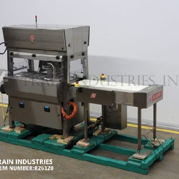 Savage/ WC Smith #521648, chocolate enrober, 16" wide x 48 long noephreme product in feed conveyor, PLC touch screen controls