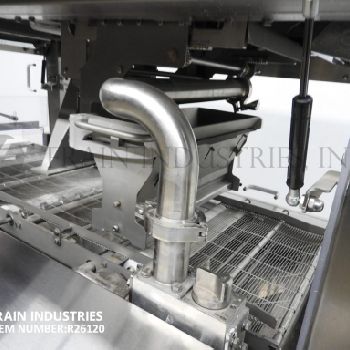 Savage/ WC Smith #521648, chocolate enrober, 16" wide x 48 long noephreme product in feed conveyor, PLC touch screen controls