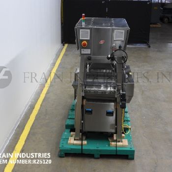 Savage/ WC Smith #521648, chocolate enrober, 16" wide x 48 long noephreme product in feed conveyor, PLC touch screen controls