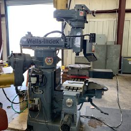 WellsIndex # 860, fresadora CNC de 3 ejes, mesa de 10 "x 48, 4200 RPM, 3 HP, control M-400 Centroid, 2018