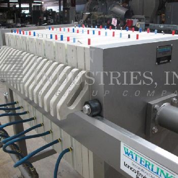 24"Lanco/ Parkson #4-4/8MF2913, plate & frame filter press, (19) 24 x 24 x 2 polypropylene plates