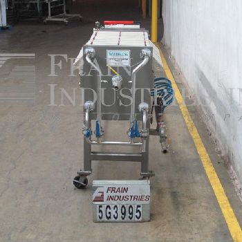 24"Lanco/ Parkson #4-4/8MF2913, plate & frame filter press, (19) 24 x 24 x 2 polypropylene plates