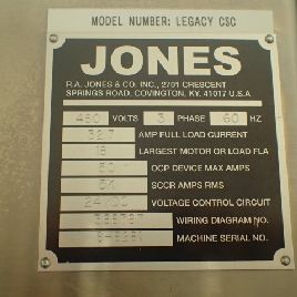 IwkaJones #LEGACY, horizontal cartoner, tuck closure, 4-head Orbi-Trak rotary carton feeder, as-is, #2923-7