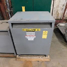 112.5 KVA 480 Pri. 208Y/120 Sec.,Square Dtransformer, #11030