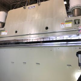 500 Ton,Pacific#K500-16, hydraulic press brake, 16’ OA, 14’4-3/4" BH, 12 stroke, 14 throat, 40 HP, DRO for ram position, 1980