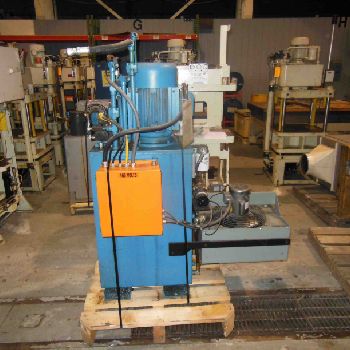 25 Ton,Neff, C-frame down acting hydraulic press, 6" str, 12 DL, 8 thr, open back frame, 1993, #7255