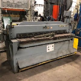 14 ga. x 6’Pexto#14-U-6H, mechanical shear, 24" BG, 12 hold downs, 3 supp. arms