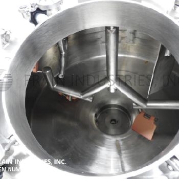 Walker#MT-101, 100 gallon, 316L Stainless Steel jacketed/insulated liquefier, 21" OD top man way with flip up bolt down cover