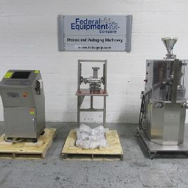 Korsch#XL-100, tablet press, 10/8 station, data acquisition interface, serial# K1510164, 2008, #238-2