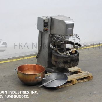 Savage Brothers#FIRE-MIXER, Natural gas fired, copper kettle cooker & mixer, manual tilting handle, single action