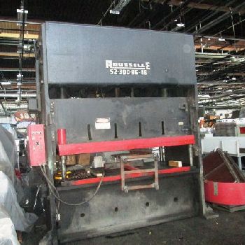 300 Ton,Rousselle#S2-300-96-48,6" str,17 SH,8 adj.,35 SPM,air clutch,6 bolsters
