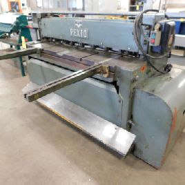 12 ga. x 4’Pexto#12-U4H, 18" manual rear back gauge,2 hold downs,62 SPM,3 HP,#72061