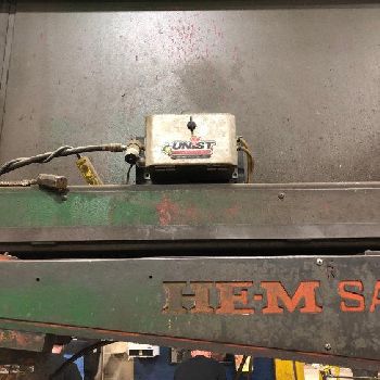 20" x 44Hem#WF140HM-DC, dual post,canted head,10 HP,laser light,VVP,2 blade,2002