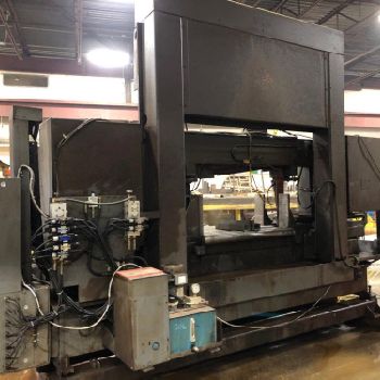 20" x 44Hem#WF140HM-DC, dual post,canted head,10 HP,laser light,VVP,2 blade,2002