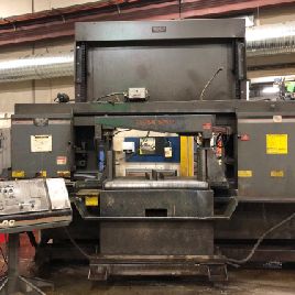 20" x 44Hem#WF140HM-DC, dual post,canted head,10 HP,laser light,VVP,2 blade,2002