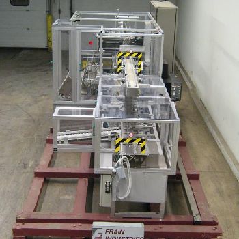 Multipack#FRB500, automatic, intermittent motion, horizontal, hot melt glue trayer / cartoner, 20-50 cartons/minute