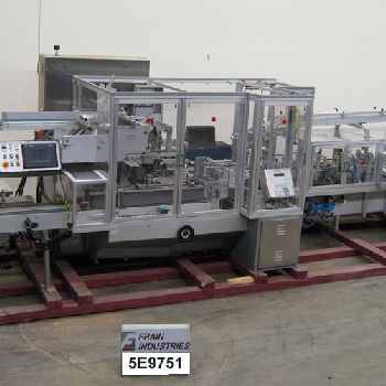 Multipack#FRB500, automatic, intermittent motion, horizontal, hot melt glue trayer / cartoner, 20-50 cartons/minute