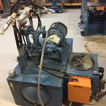 25 Ton,Neff, C-frame down acting hydraulic press, 6" str, 12 DL, 8 thr, open back frame, 1994, #7228