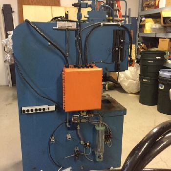 25 Ton,Neff, C-frame down acting hydraulic press, 6" str, 12 DL, 8 thr, open back frame, 1994, #7228