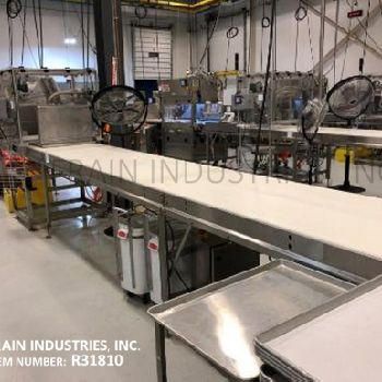 SavageBrothers (W.C. Smith) Complete, 24" wide,automatic,inline,Stainless Steel,chocolate enrobing decorating & cooling line