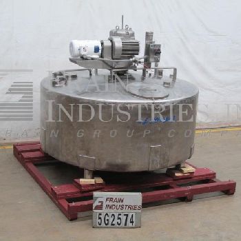 800 gal.C.E. Howard, 304 Stainless Steel, single wall tank, 84" diameter x 34 straight wall, dome top