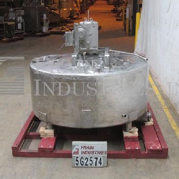 800 gal.C.E. Howard, 304 Stainless Steel, single wall tank, 84" diameter x 34 straight wall, dome top