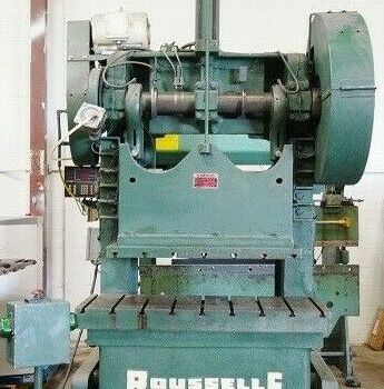 60 Ton,Rousselle#6-B-48, OBI press, 3" stroke, air clutch, 50 SPM, s/n 13925 60
