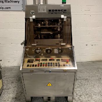 Korsch#PH250/25, rotary tablet press,25 sta,20 Kn pre compression,80 Kn main compression,16mm tablet diameter,1994,#3197-6