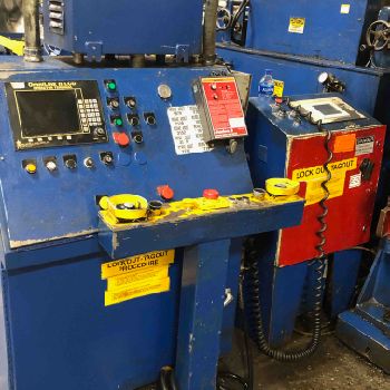 250 Ton,USI Clearing#S2-250-84-54, straight side press,12" stroke,30 SH,12 slide adj,30 windows,36 SPM,1984,#13974J