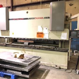 300 Ton,Durma#HAP-40300, 10’ OA, 25 HP, 9.65" stroke, press brake, Delem DA 65, 2003