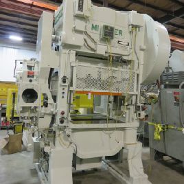100 Ton,Minster#P2-100, SSDC press,1.5" stroke,18 SH,2.5 ram adj.,42 x 31 bed,150-300 SPM,air clutch & brake,#13667J