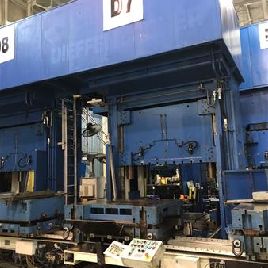 350 Ton,Dieffenbacher#DSS-320/2200, drawing, 31.5" stroke, 87 x 47 bed, Simatic PC, 2000