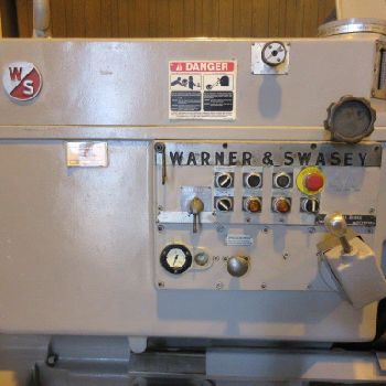 No. 4AWarner & Swasey, turret lathe, 12" hole, 75 HP, tracer, bar feeder, 1976
