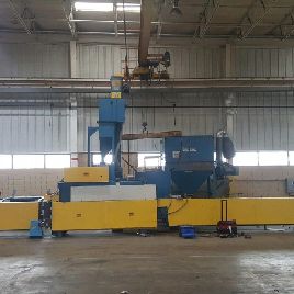 Pangborn, Skew roll, up to 6" diameter, dust collector, 15 HP wheels, very good