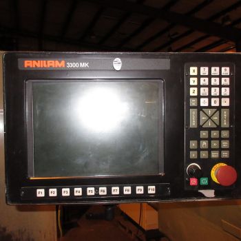 Willis#1654-MICROCUT, CNC vert bedmill,16" x 54 table,7.5 HP,Anilam 3300MK 3-Axis control,’01