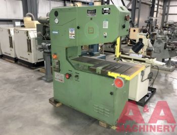 41"DakeJohnson #V-40, vertical band saw, 26-3/8 x 26-3/8 table, 50-4250 FPM