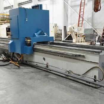 21.5" x 232.28Gockel#G80PL, long bed knife grinder w/2-working stations,’96,#18427