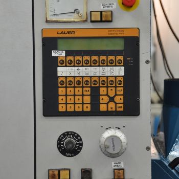 21.5" x 232.28Gockel#G80PL, long bed knife grinder w/2-working stations,’96,#18427