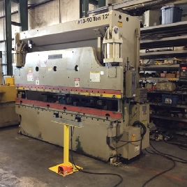 90 Ton,Cincinnati#90CB10, hydraulic press brake,12’ OA,Hurco Autobend 6 CNC BG